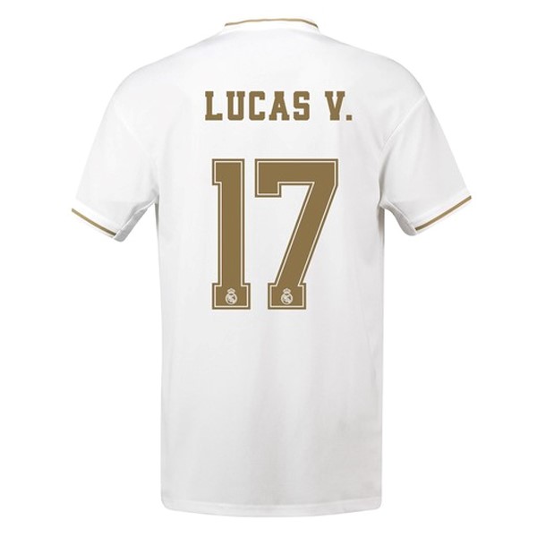 Camiseta Real Madrid NO.17 Lucas V. Primera equipación 2019-2020 Blanco